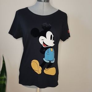 Levis Mickey Mouse Graphic Tee Shirt
